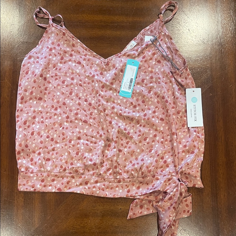 Nine Britton Pink Polka Dot Camisole